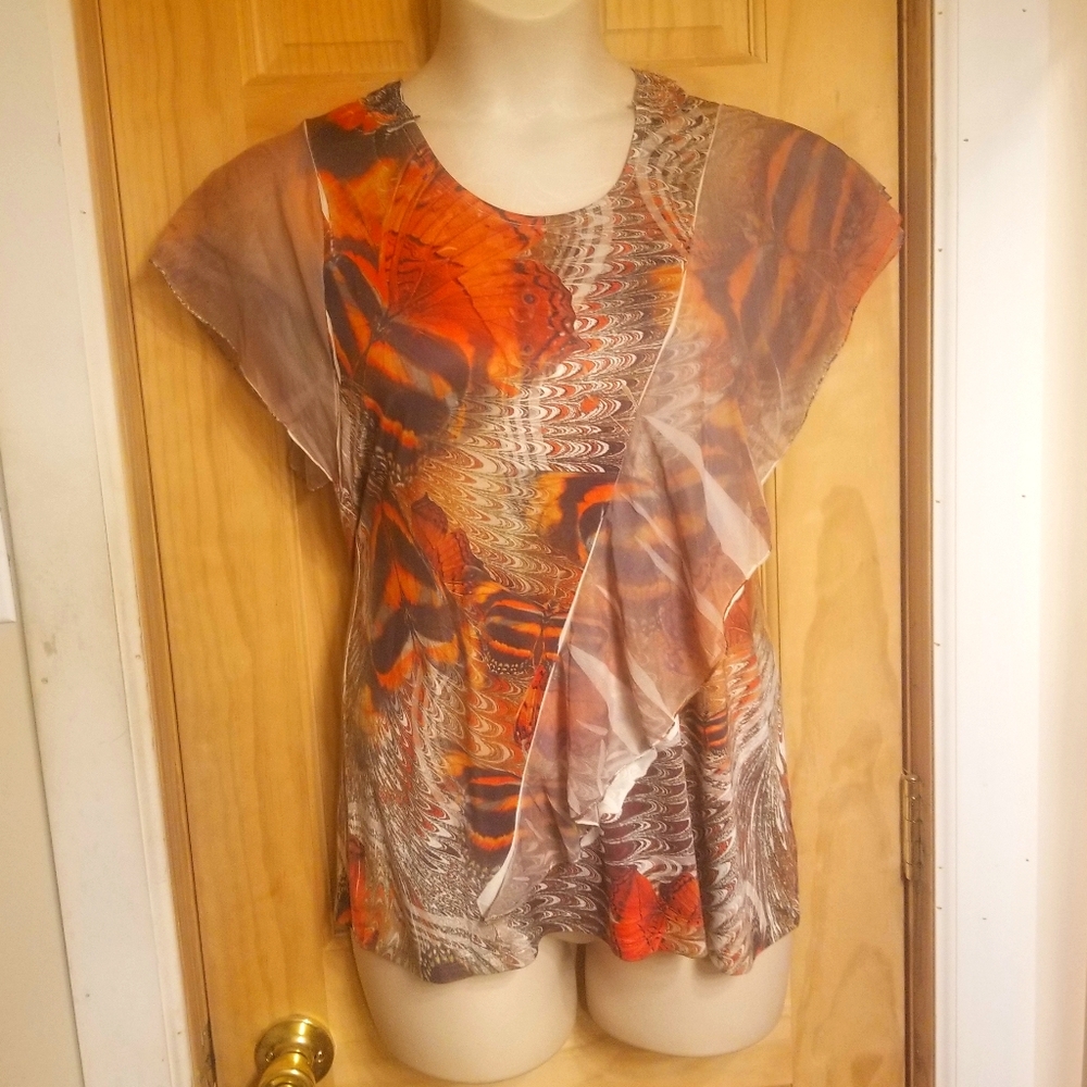 One World Butterfly Top